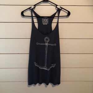 NWOT CHOKE Anchor Racerback Tank